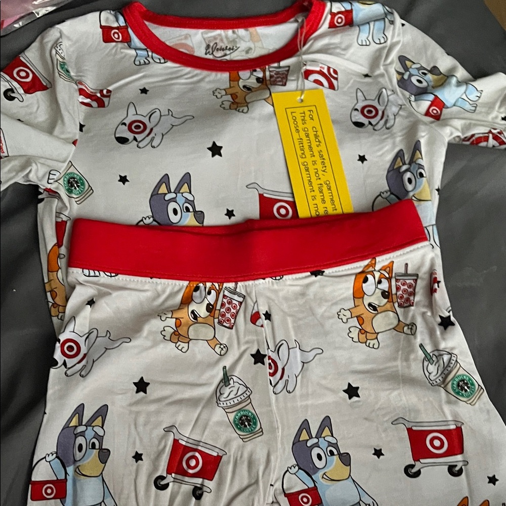 BAMBOO Kids Pajama Set - Red, White, and Blue